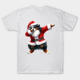 Christmas Bernese Mountain Dog Dabbing Dance T-Shirt